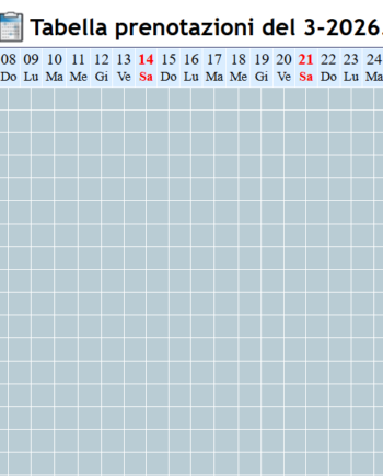 calendario prenotazioni online hotel sempol