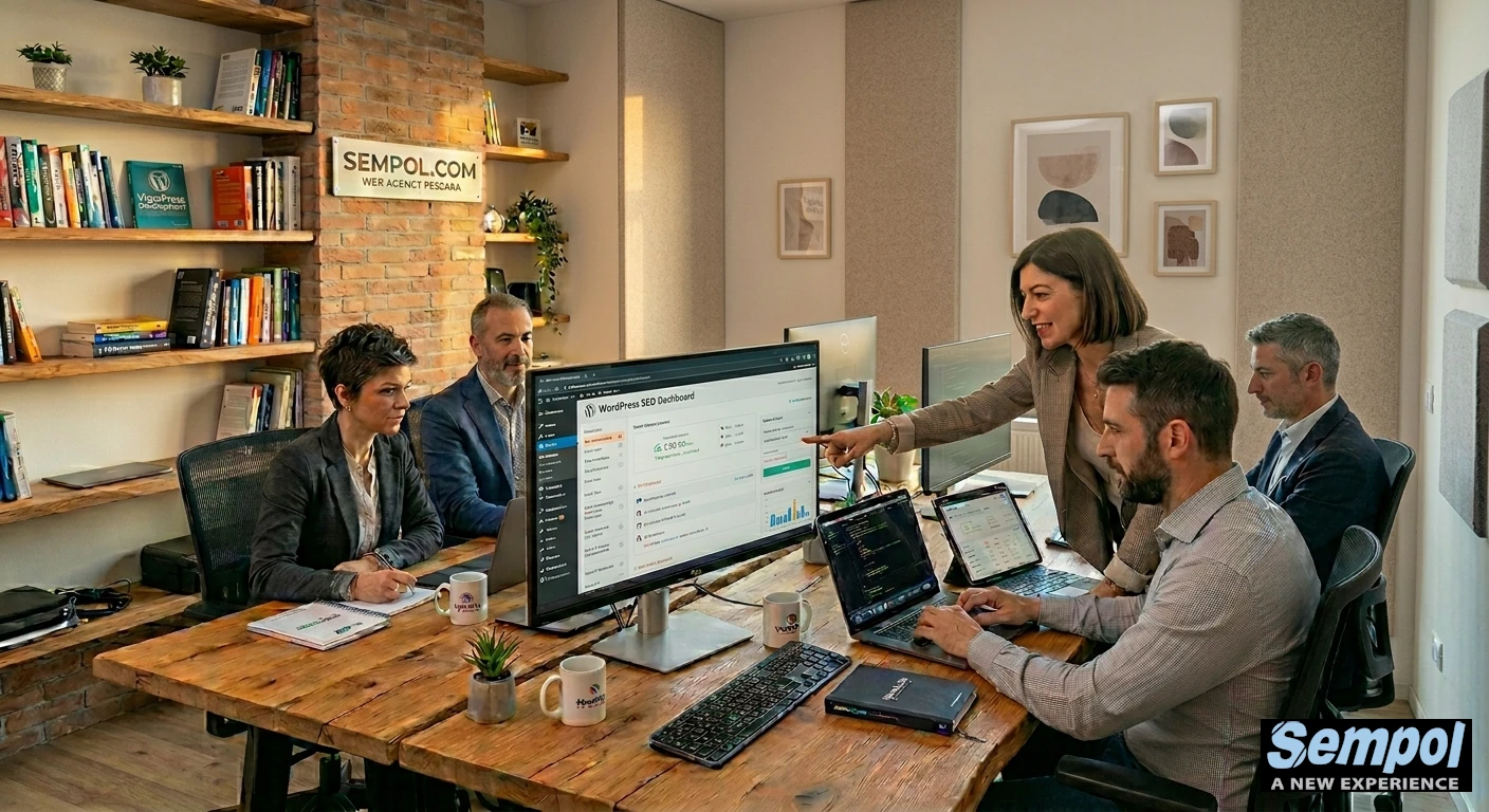 web agency Sempol.com ufficio a Pescara, progetto SEO e sviluppo WordPress